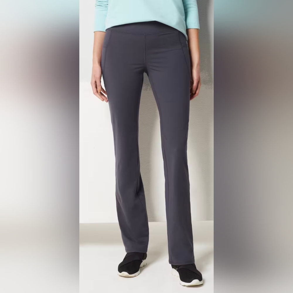 J. Jill Women's Gray Pure Jill Performance Boot cut Pants